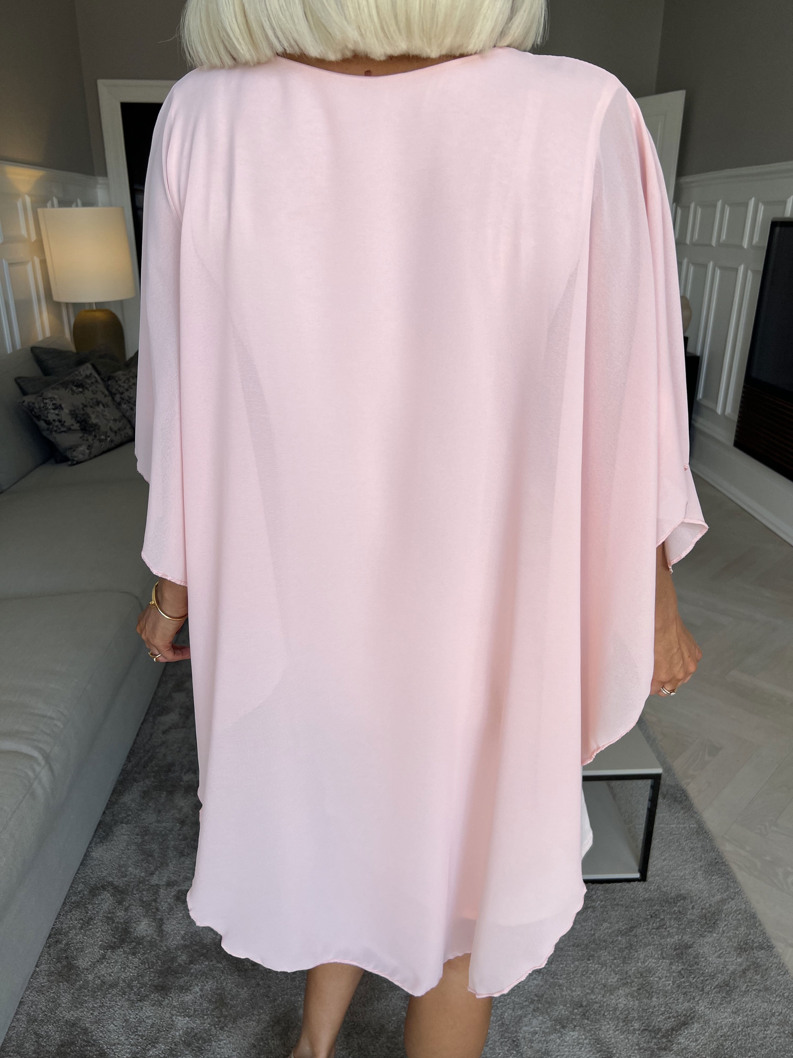 Kenya Crystal - Tunikakjole med chiffonlag og similisten